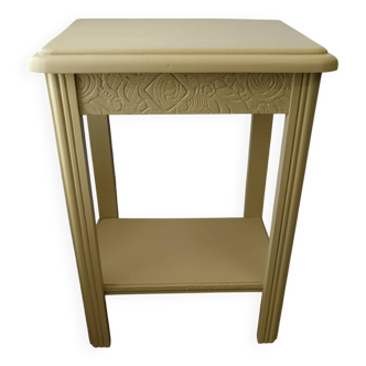 Yellow art deco console
