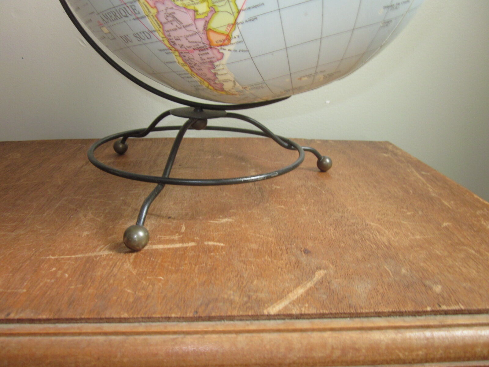 Terrestrial globe in 1957