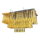 Impressive Mid-Century Modern Amber "Drops Murano Glass Flush Mount