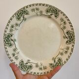 Set of 8 vintage plates in palmyre de sarreguemines iron earth (lot 3)