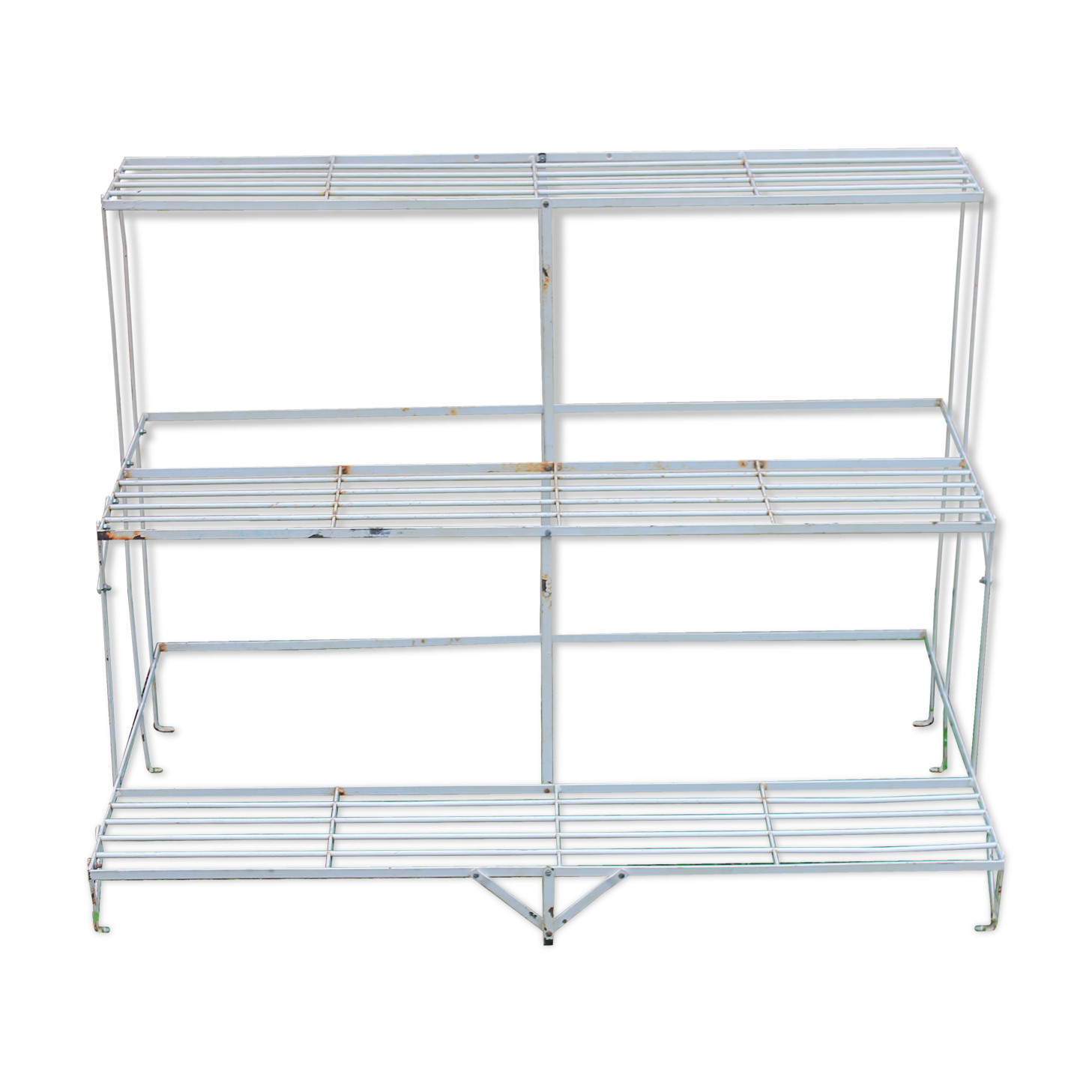 Florist gardener on stairs