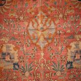 Handmade antique Indian Loristan rug 176cm x 268cm 1880s - 1B143