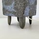 Vintage 1970s table lamp in cement & stones