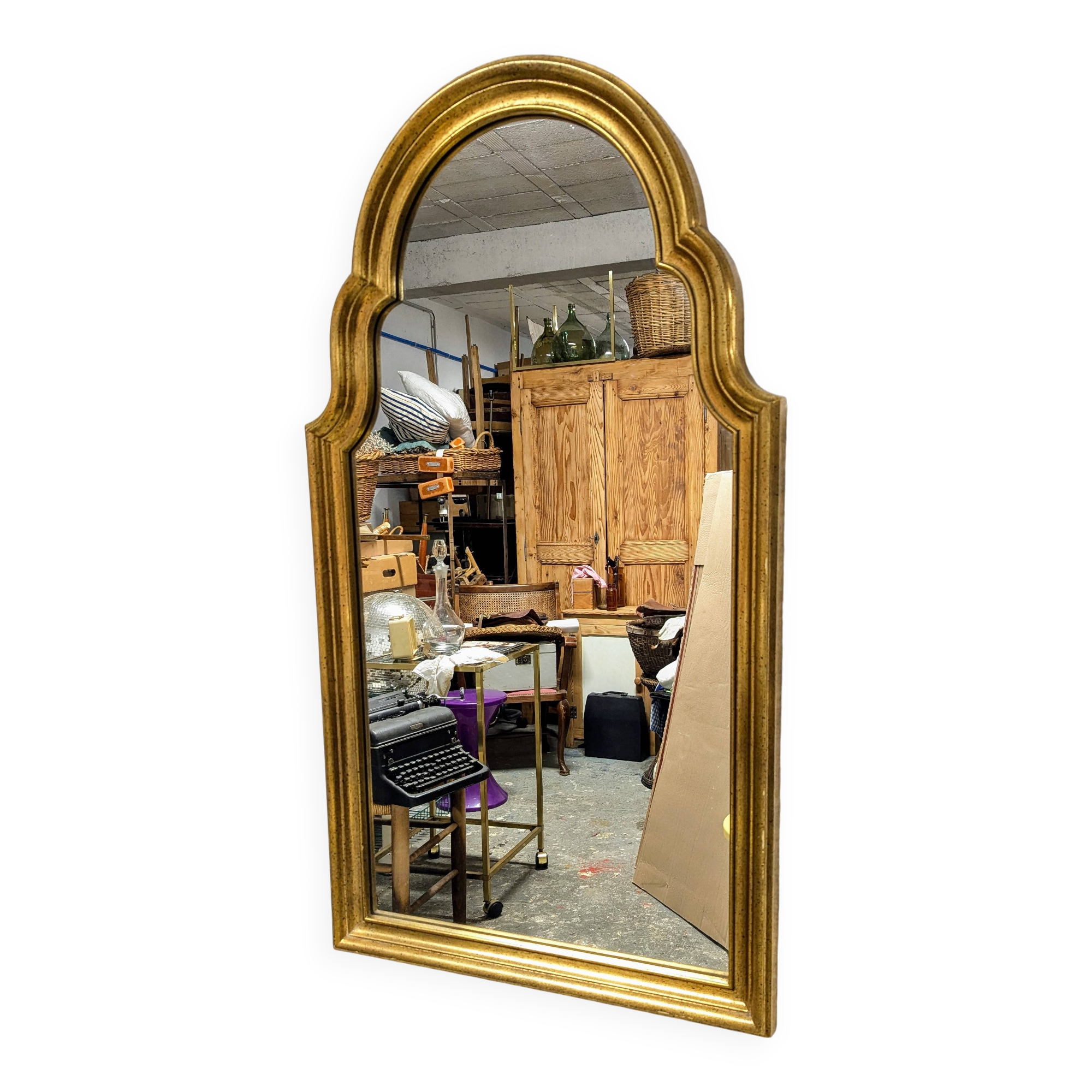 Miroir bois doré 105cm