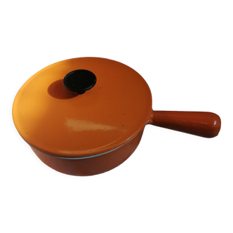Cast iron pan with lid Le creuset