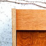 Golden oak bedside table from the 70s
