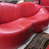Leather sofa by Pierre Paulin by Ligne Roset