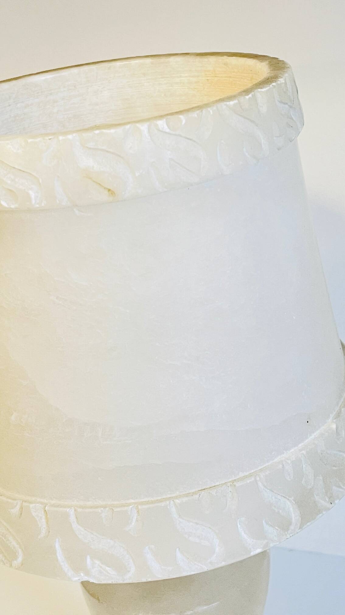 ALABASTER Marble Lamp 1970s