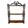 Vintage 60s turned wooden shelf