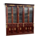 Mahogany bookcase 10 doors