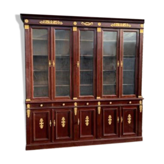 Mahogany bookcase 10 doors