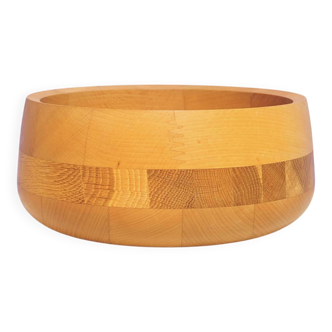 Large inlaid wooden bowl