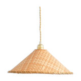 Vintage wicker pendant lamp