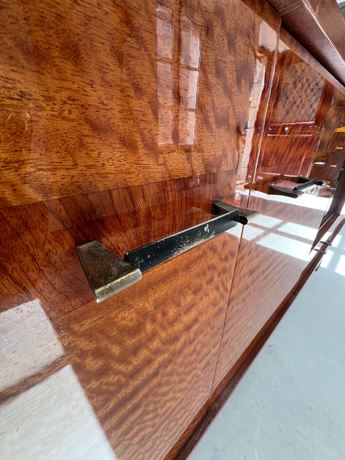 Large vintage sideboard from the 50s/60s, 210 cm.