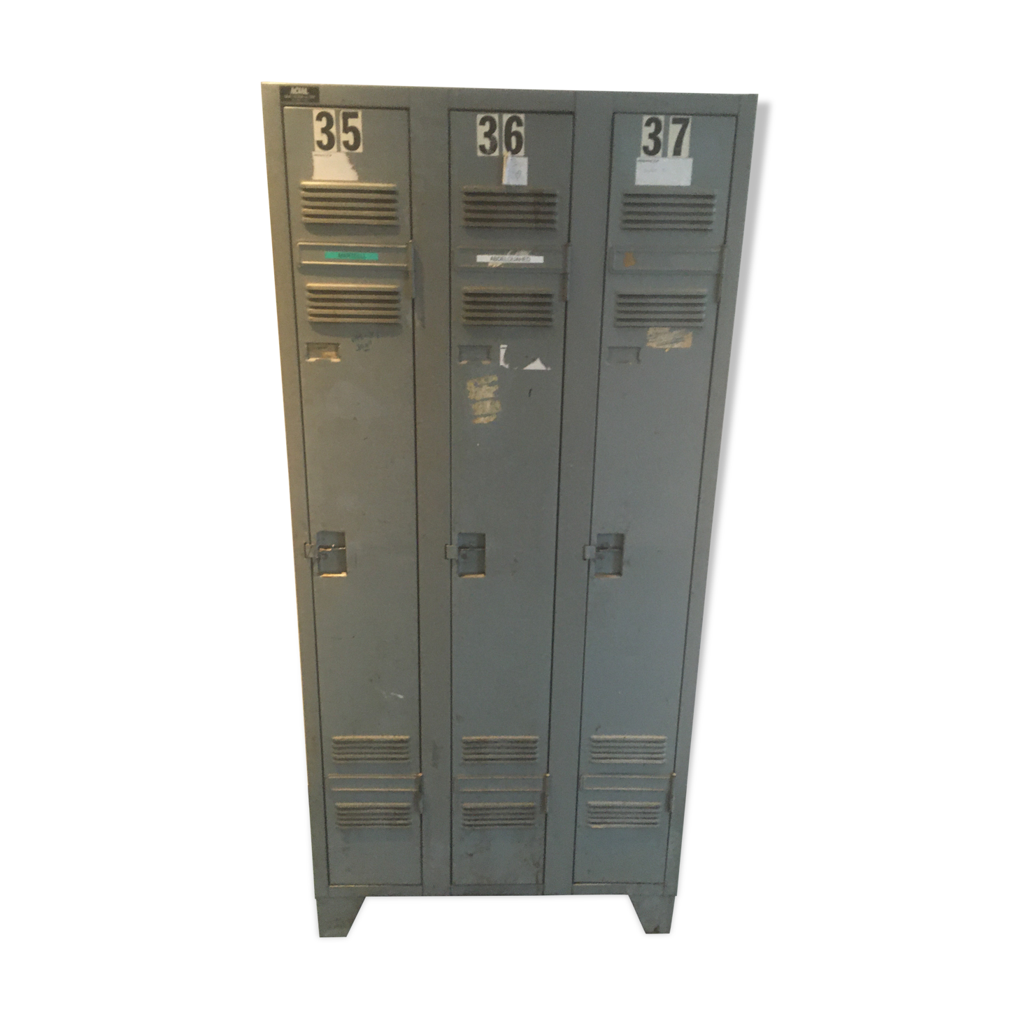 Old vintage industrial cloakroom