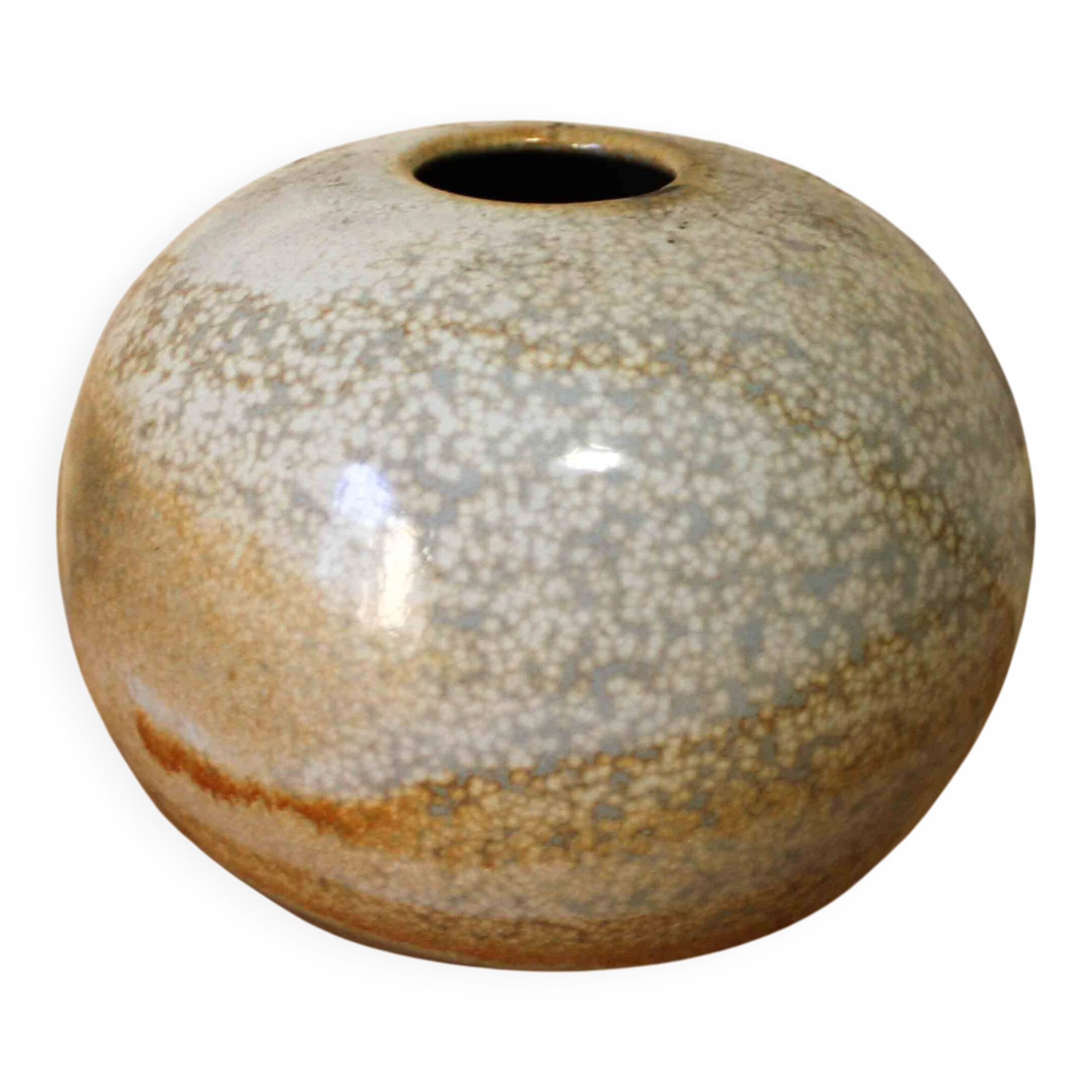 Glazed stoneware vase by Daniel de Montmollin