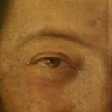 Oil on canvas noble portrait frame mounted key