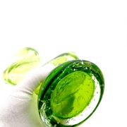 Vase Cactus Sculptural - Murano - Verre Bullicante - Vert vibrant