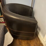 leather convertible club chair
