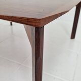 Italian Square Coffee Table in Chamfered Walnut, Stildomus, 1960s