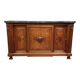Louis XVI style mahogany and burl wood sideboard, 19th century