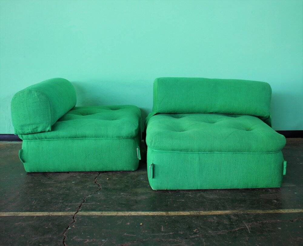 Modular sofa, Italy, 1980s, set of 2
