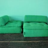 Modular sofa, Italy, 1980s, set of 2