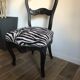 Chaise style Louis XV relookée