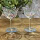 Set of 6 Swedish crystal champagne glasses by the brand Orrefors.