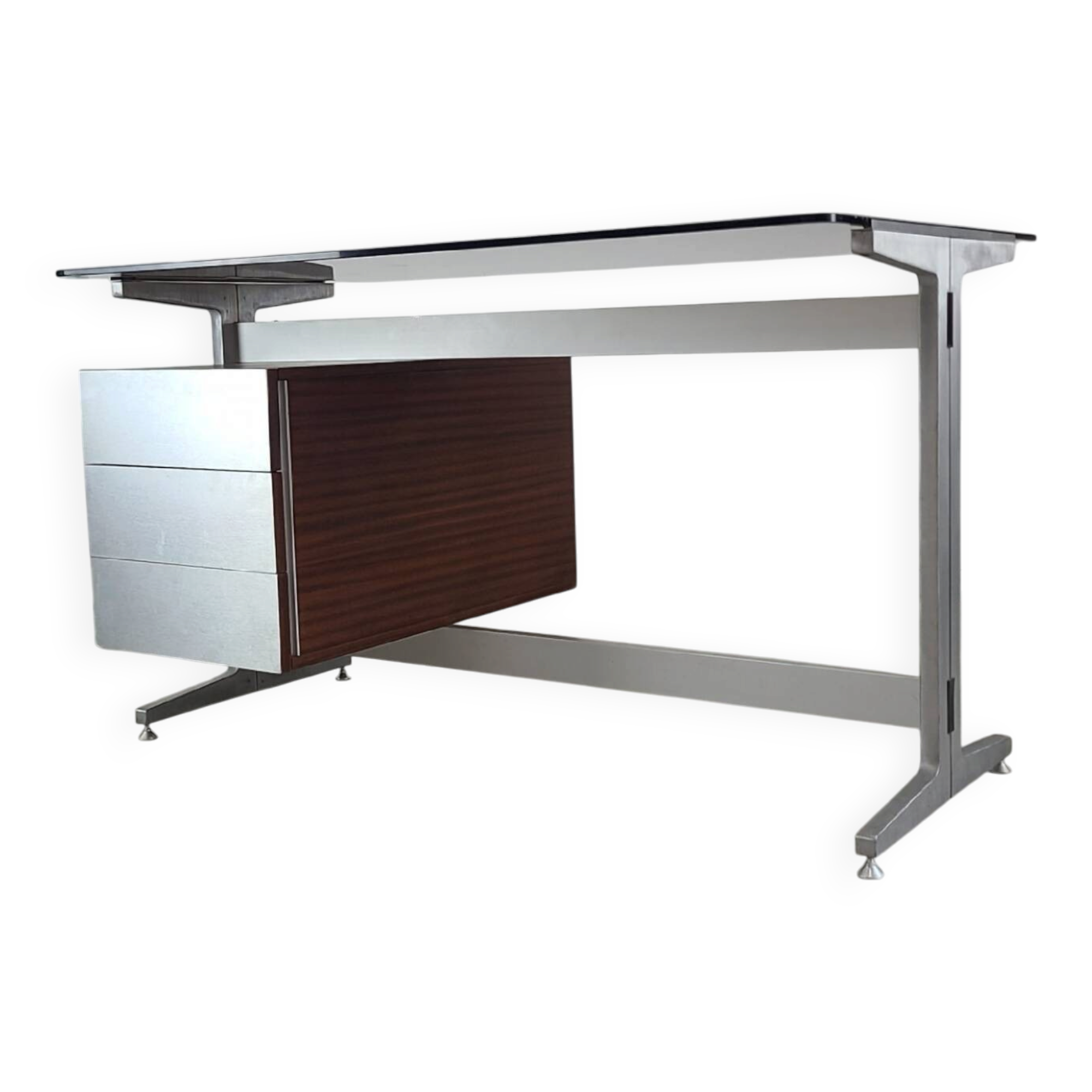 Modernist vintage desk Étienne Fermigier 1970s