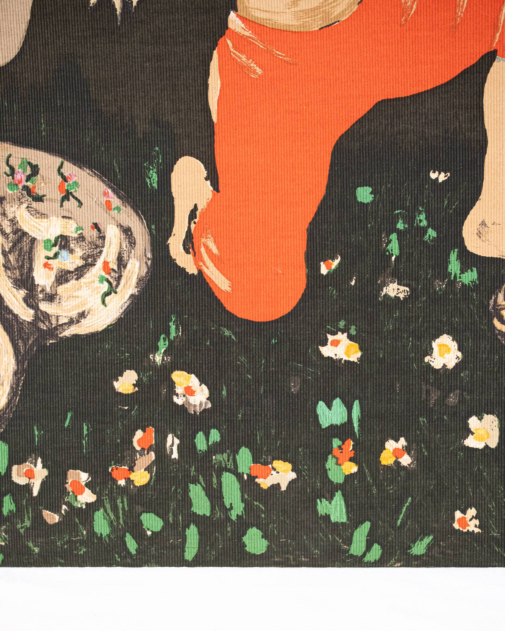 Tapisserie Allégorie du Printemps, imprimée sur toile, France, 1960s