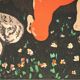 Tapisserie Allégorie du Printemps, imprimée sur toile, France, 1960s