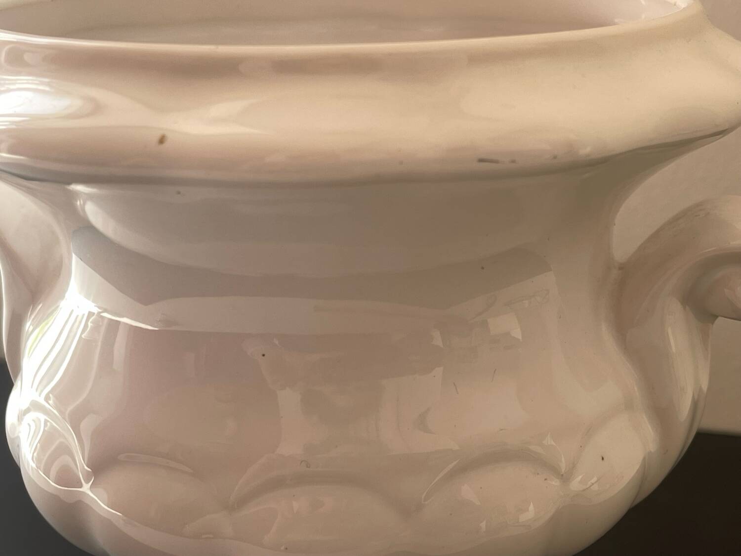 Small Medici vase in white porcelain