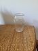 Small molded glass bulb vase