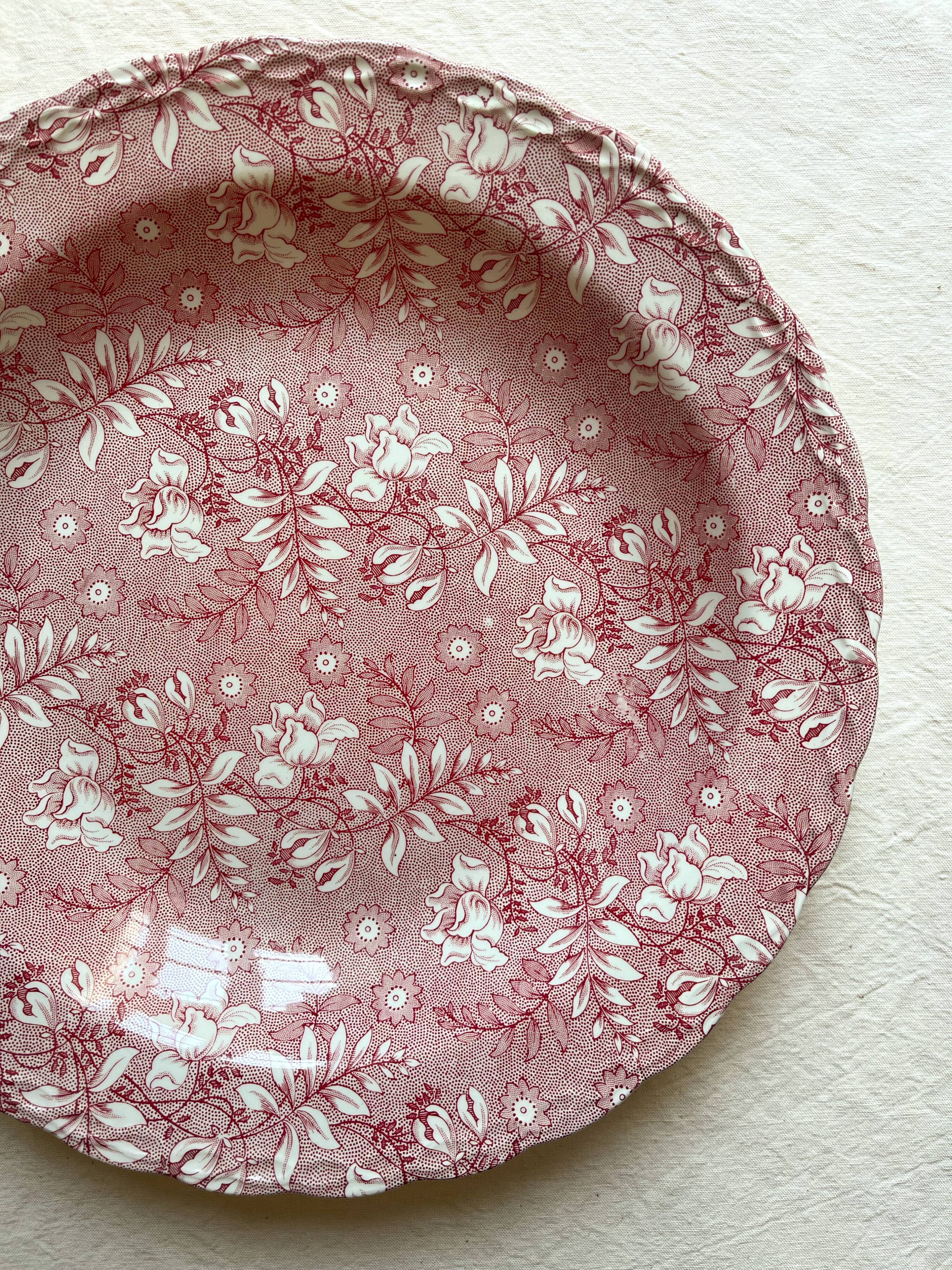 Hollow dish in English earthenware Royal Tudor Velvet