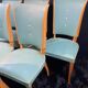 Suite 6 chaises design moderniste 1950