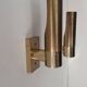 Pair of vintage adjustable wall lights, brass, France 1960