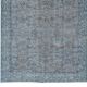 118x219 cm contemporary hand-knotted turkish accent rug over-dyed in blue, circa 1960. tek0407
