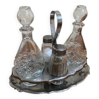 Vintage salt pepper oil service