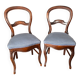 Lot de 2 chaises style Louis Philippe