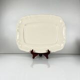 Large rectangular Sarreguemines cream dish, early 20th century.