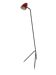 Vintage Grashopper Lamp with Burgundy Lamp shade