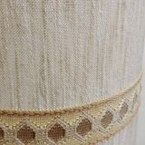 Glass and brass floor lamp