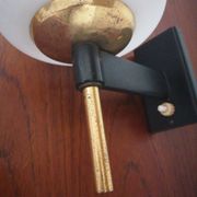 Wall lamp vintage 1950 opaline laitpn