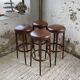 Set of 4 high bistro stools Baumann