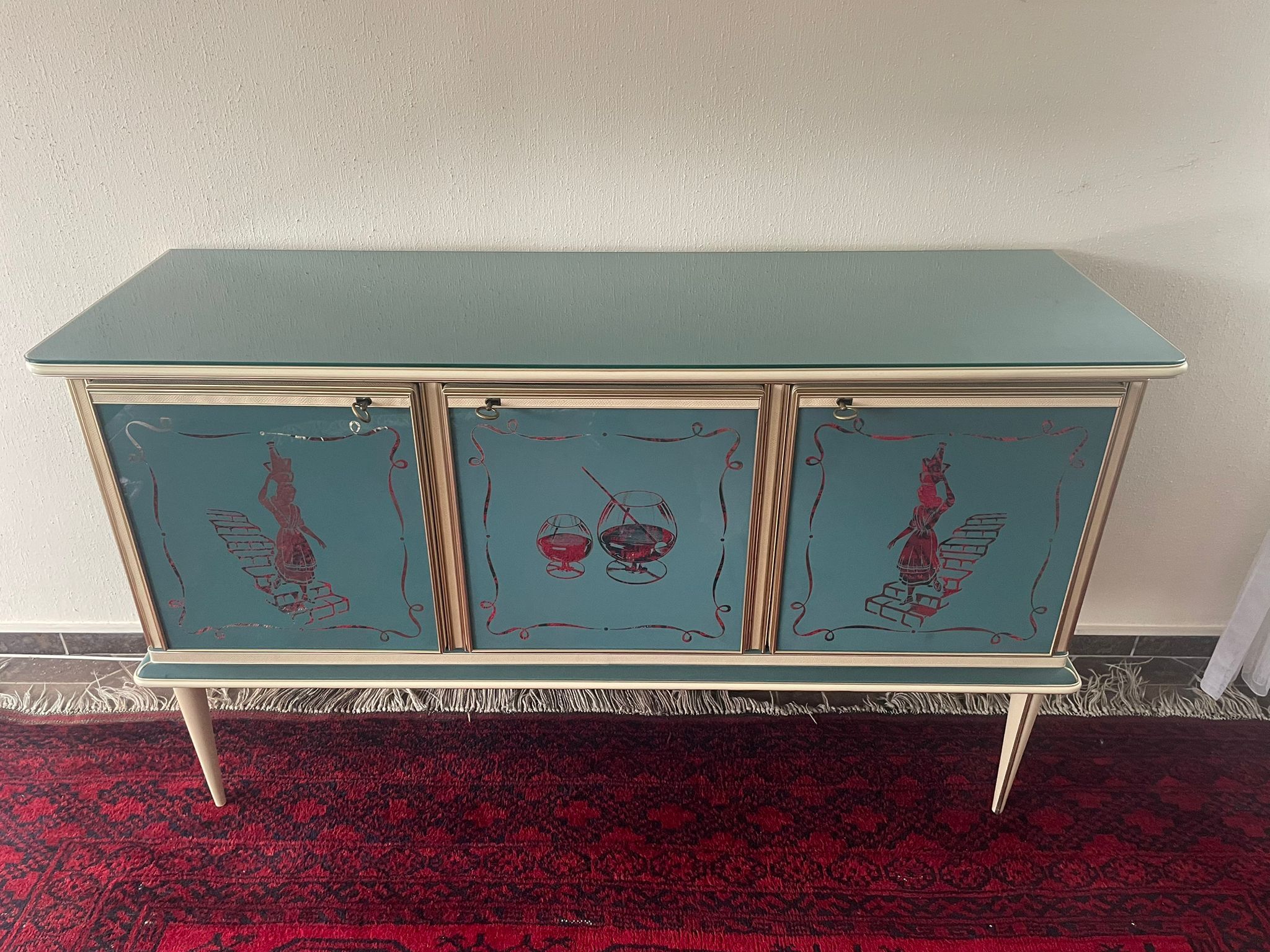 Umberto Mascagni for Harrods London — Three-door buffet