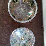 Old empty pocket biot glass cup