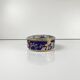 Boîte en porcelaine chinoise bleue motif oiseau & fleurs