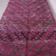 Purple Vintage Moroccan Rug 185 x 437 cm - Large Berber Wool Rug Handmade