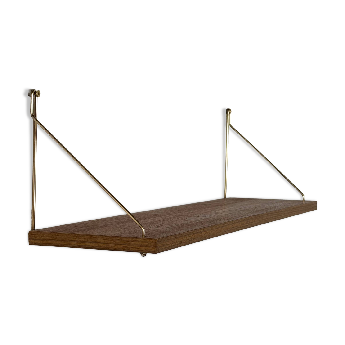 Vintage teak wall shelf